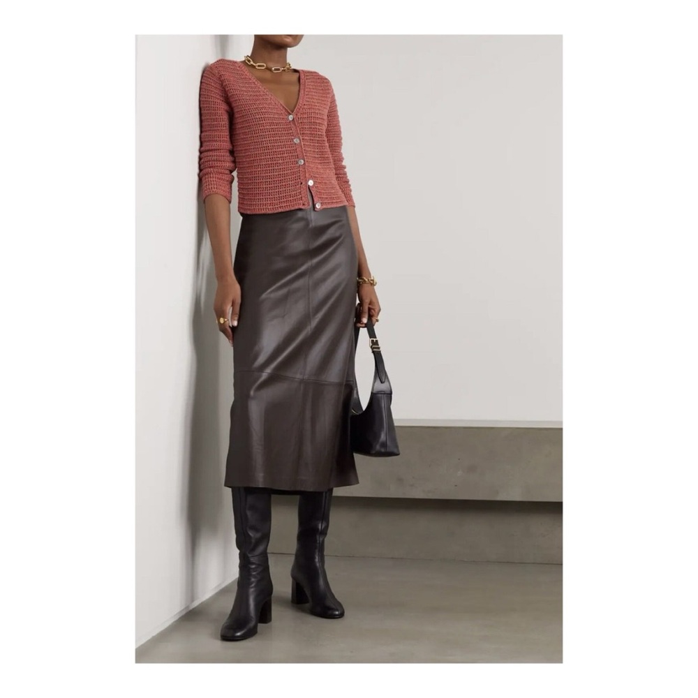 VINCE. Marled Crochet Cardigan